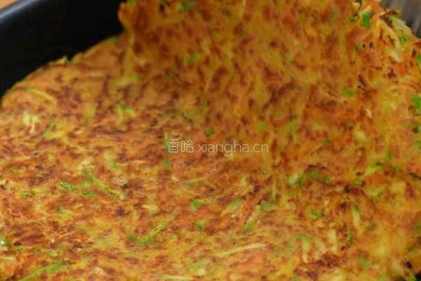 西葫芦虾仁蛋饼的做法图解7