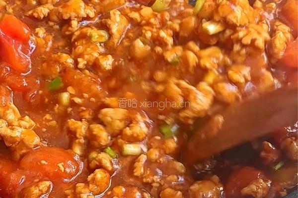 番茄肉酱面的做法图解6