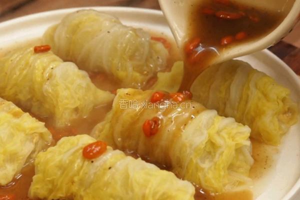 黑松露白菜酿肉的做法图解8