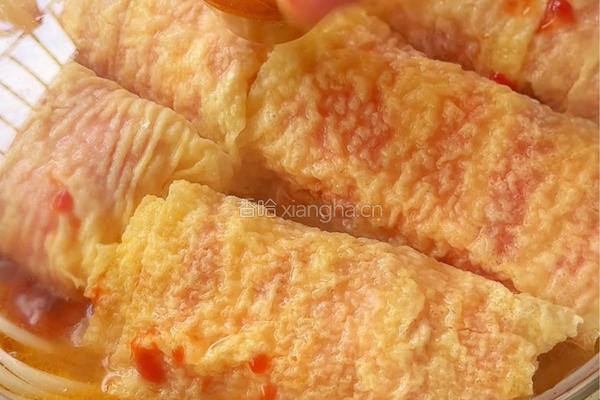番茄肥牛虾滑响铃卷的做法图解5