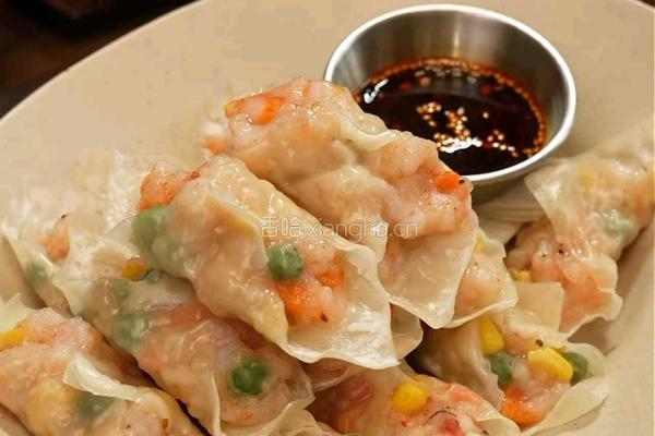 黑松露虾滑时蔬蒸饺