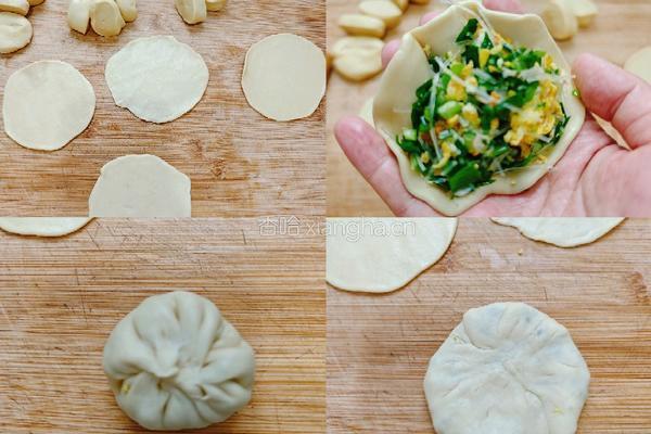 韭菜鸡蛋发面饼的做法图解12