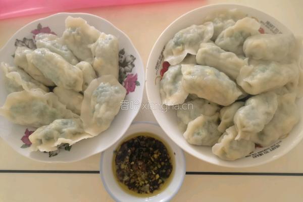 苜蓿鸡蛋饺子的做法图解7