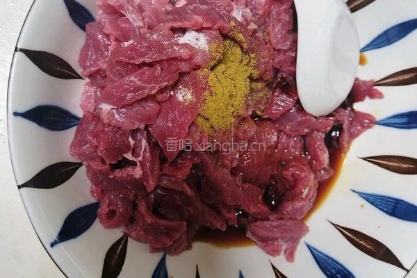 香菜炒牛肉的做法图解1