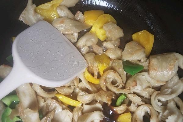 菜椒炒面筋的做法图解6