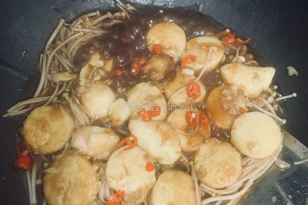 日本豆腐金针菇煲的做法图解12