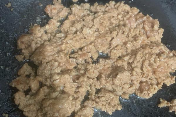 红烧肉末茄子的做法图解8