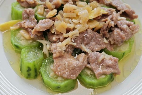 干贝瘦肉蒸丝瓜