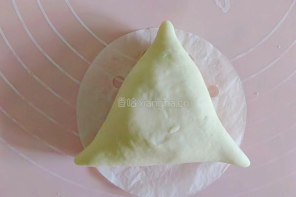 肉松芝麻粽子包的做法图解6