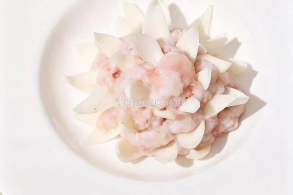加拿大北极虾生虾莲花盏的做法图解4