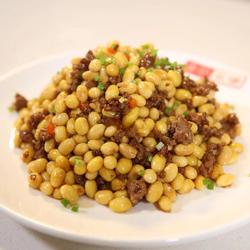 肉沫炒黄豆的做法[图]